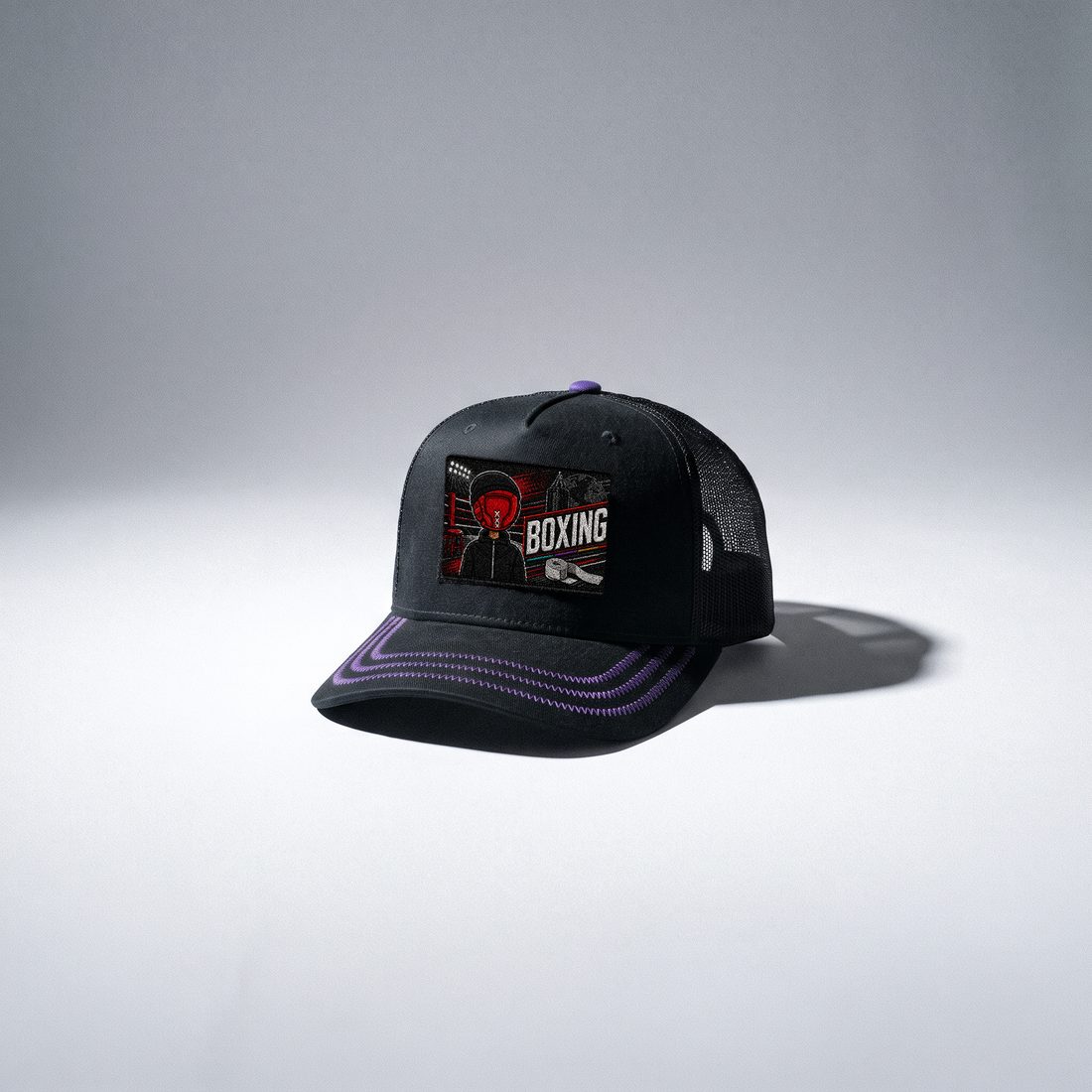 The SHOT cap with a patch fitted