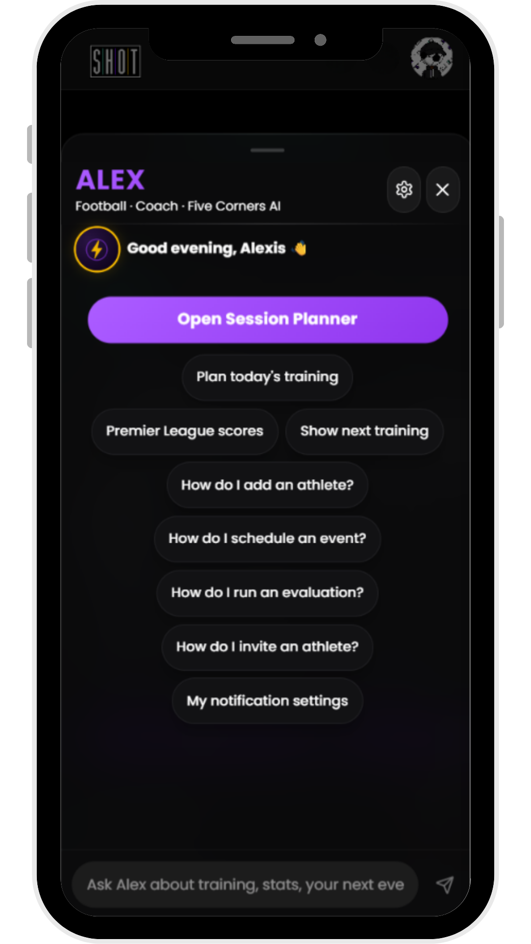 ALEX, the in-app companion